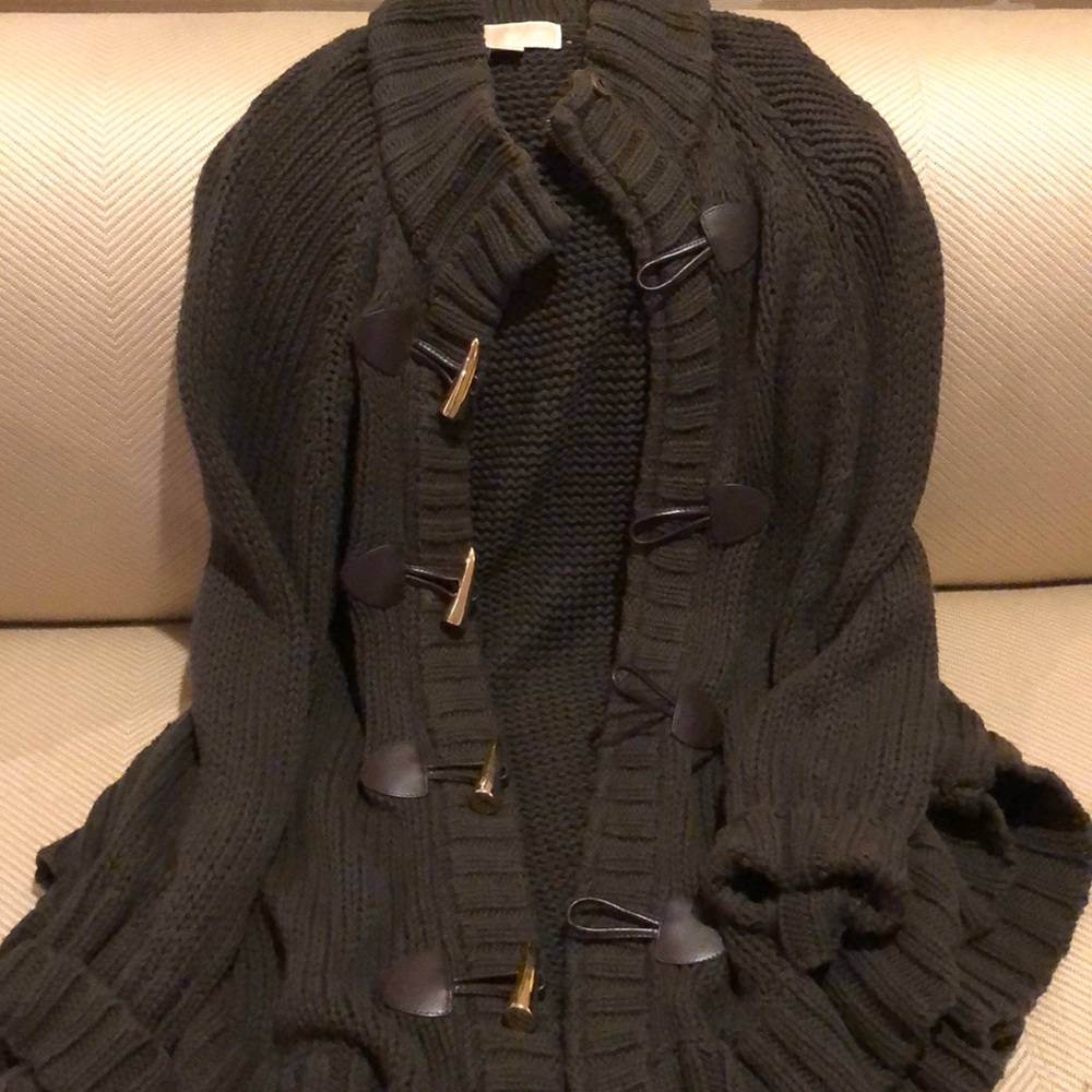 Michael Kors chunky olive sweater